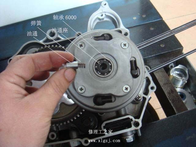 jh100发动机半箱内的拆卸图解_摩托车配件 电动车